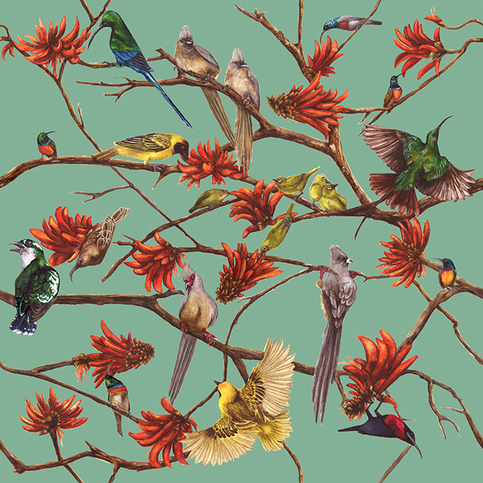 Coral Tree Table Cloth