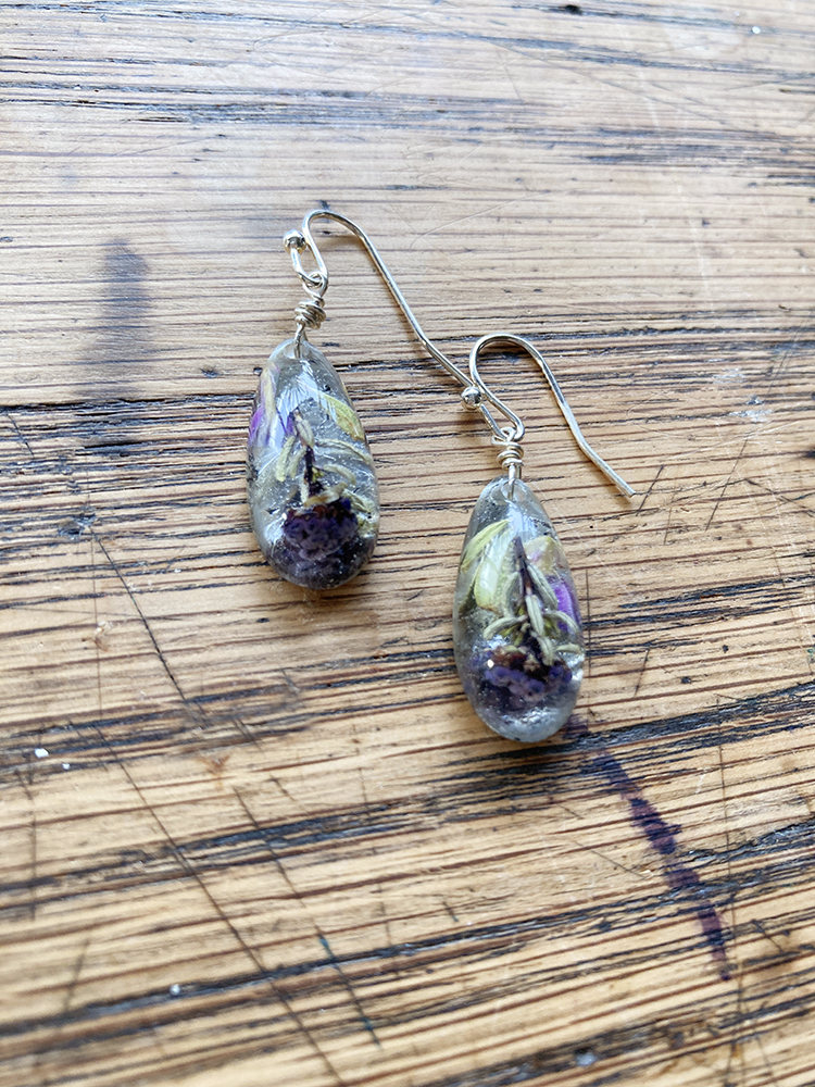 Fynbos teardrop earrings