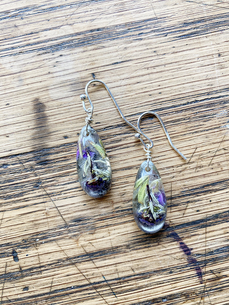 Fynbos teardrop earrings